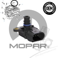 Jeep Grand Cherokee WK 6.4L 2012-2016 Manifold Basınç Sensörü MAP Sensörü Mopar Jeep Grand Cherokee WK 6.4L 2012-2016 Manifold Basınç Sensörü MAP Sensörü Mopar