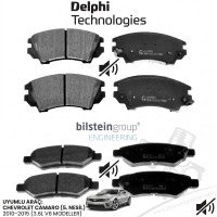 Chevrolet Camaro 3.6L 2010-2015 Ön ve Arka Balata Seti 92230269 92230273 Chevrolet Camaro 3.6L 2010-2015 Ön ve Arka Balata Seti 92230269 92230273