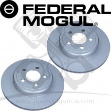 Lancia Thema 3.0CRD Arka Fren Disk Seti Coated Federal Mogul