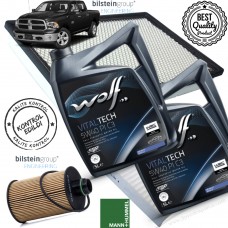 RAM 1500 3.0CRD 2014-2018 Filtre Partiküllü Motor Yağı Bakım Seti