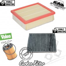 Jeep Renegade BU 1.4L 2014-2016 Hava Yağ Polen Filtresi