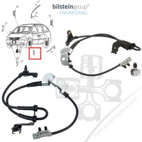 Chrysler Voyager 3.3L 3.8L 00-08 Ön ABS Sensörü Seti 4683470 4683471