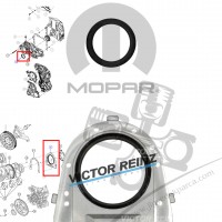 Jeep KK JK Dodge KA Chrysler RT 2.8CRD Ön ve Arka Krank Keçesi Seti