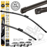 Tesla Model 3 Ön Silecek Seti SWF 1076730-00-B 1076731-00-B Tesla Model 3 Ön Silecek Seti SWF 1076730-00-B 1076731-00-B