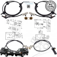 Jeep Grand Cherokee WH 2005-2010 ABS Sensörü Seti 56044144AF 56044146AB Jeep Grand Cherokee WH 2005-2010 ABS Sensörü Seti 56044144AF 56044146AB