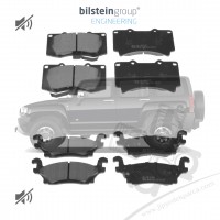 Hummer H3 3.5L 3.7L 06-10 Ön ve Arka Balata Seti Bilstein Hummer H3 3.5L 3.7L 06-10 Ön ve Arka Balata Seti Bilstein