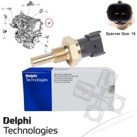 Jeep KL Fiat JF 2.0JTD Hararet Müşürü Isı Sensörü Delphi Technologies