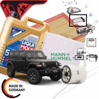 Jeep Wrangler JL 2.0L 2018-2026 Filtre Motor Yağ Bakım Seti Jeep Wrangler JL 2.0L 2018-2026 Filtre Motor Yağ Bakım Seti