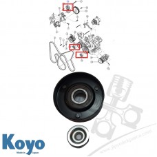 Jeep Cherokee KJ 2.8CRD 02-07 Gergi Rulmanı ve Avare Rulmanı Jeep Cherokee KJ 2.8CRD 02-07 Gergi Rulmanı ve Avare Rulmanı
