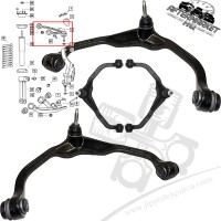 Jeep Cherokee KK 2008-2012 Sağ ve Sol Ön Üst Salıncak Seti Jeep Cherokee KK 2008-2012 Sağ ve Sol Ön Üst Salıncak Seti