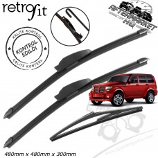 Dodge Nitro Ön ve Arka Silecek Seti Retrofit Dodge Nitro Ön ve Arka Silecek Seti Retrofit