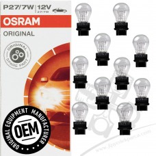 10Adet Osram 3157 Ampul P27/7W 12V Jeep Stop Sinyal Ampulü