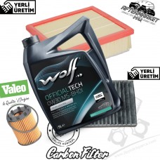 Jeep Renegade BU 1.4L 2014-2016 Hava Yağ Polen Filtresİ Motor Yağı Seti Jeep Renegade BU 1.4L 2014-2016 Hava Yağ Polen Filtresİ Motor Yağı Seti