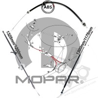 Jeep Commander XH 2008-2010 El Fren Halatı Seti Jeep Commander XH 2008-2010 El Fren Halatı Seti