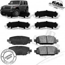 Jeep Wrangler JL 2.0L 3.6L 2018-2025 Ön ve Arka Balata Seti
