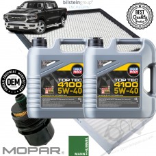 RAM 1500 3.0CRD 2020-2023 Hava Yağ Polen Filtresi Bakım Seti Partiküllü Motor Yağı 5W40 DPF