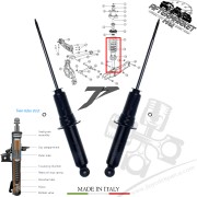 Fiat Freemont Sağ Sol Arka Amortisör Seti 68068866AF Fiat Freemont Sağ Sol Arka Amortisör Seti 68068866AF