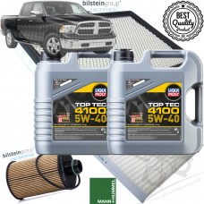 RAM 1500 3.0CRD 2014-2018 Filtre Partiküllü Motor Yağı Bakım Seti 5W40 DPF RAM 1500 3.0CRD 2014-2018 Filtre Partiküllü Motor Yağı Bakım Seti 5W40 DPF