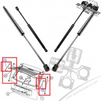 Jeep Grand Cherokee WH 05-10 Bagaj ve Cam Amortisörü Seti 68025358AB 68025357AA