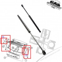 Jeep Grand Cherokee WH 05-10 Bagaj ve Cam Amortisörü 68025358AB 68025357AA