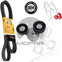 Jeep Cherokee KJ 3.7L 02-07 Gergi Kütüğü Tansioner V Kayış Set Conti Mopar Jeep Cherokee KJ 3.7L 02-07 Gergi Kütüğü Tansioner V Kayış Set Conti Mopar