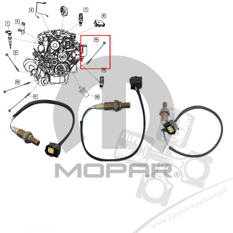Jeep Grand Cherokee WJ 4.7L 01-04 Sağ Ön Oksijen Sensörü Mopar