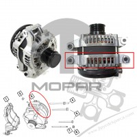 Jeep Grand Cherokee WK 3.0CRD 2011-2022 220Amper Alternatör 4801835AD