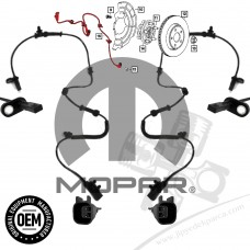 Jeep Grand Cherokee WK 2011-2015 Ön ABS Sensörü Seti Mopar