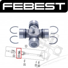 Jeep XJ KJ ZJ WJ 30mm Ön Aks Mafsalı İstavroz Febest Jeep XJ KJ ZJ WJ 30mm Ön Aks Mafsalı İstavroz Febest