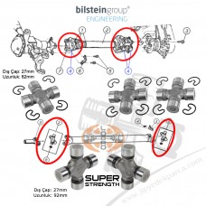 Jeep Grand Cherokee ZJ 5.9L 1998 Komple Şaft İstavrozu Seti