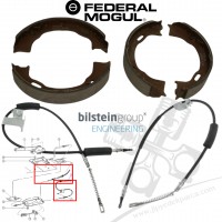 Jeep Grand Cherokee ZJ 5.2L 5.9L El Fren Halatı El Fren Balatası Seti